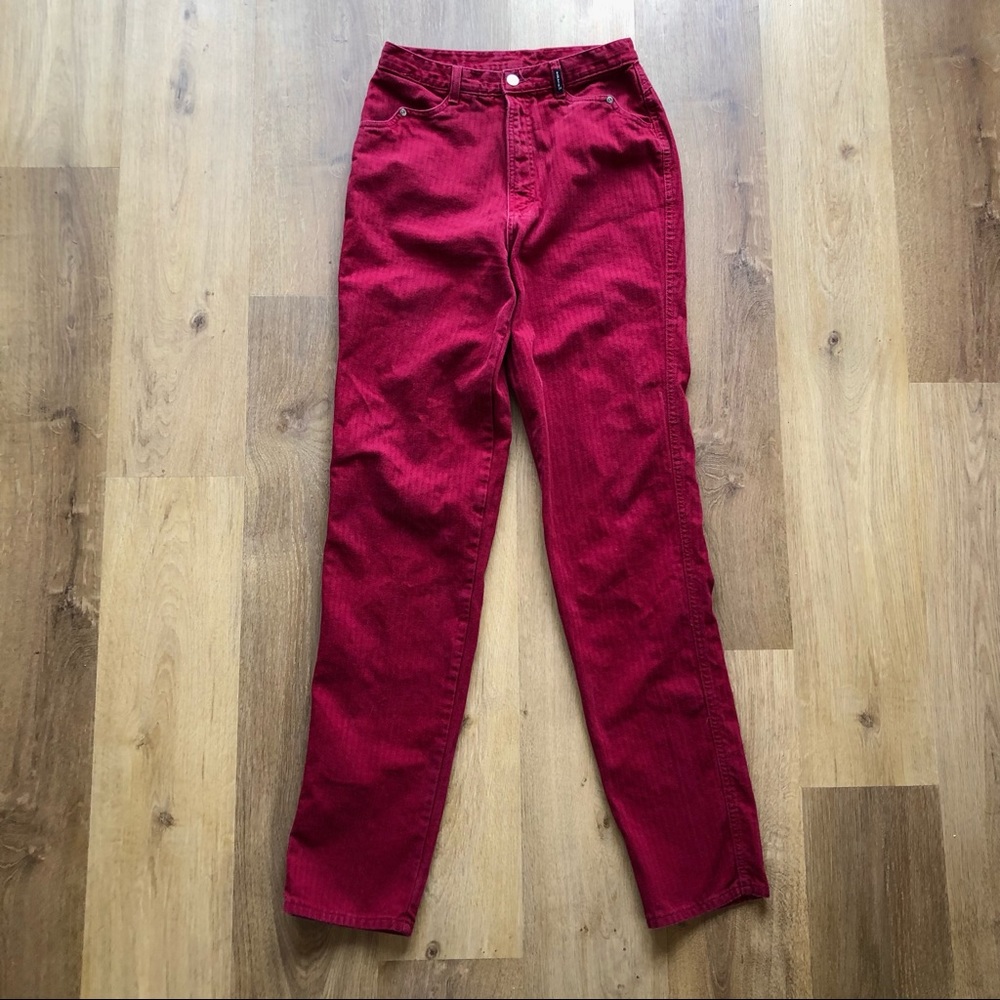 Vintage Burgundy High Waist Rockies Jeans